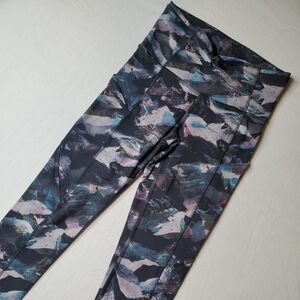 Lululemon Size 2 Fast Free Tight II 25" Non-Reflective Glacier Camo Starlight